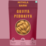 Homemade Gujiya (Pedukiya) Snacks in a Stand-Up Pouch: Sweet and rich with khoya, a traditional treat from Mithila Barni.